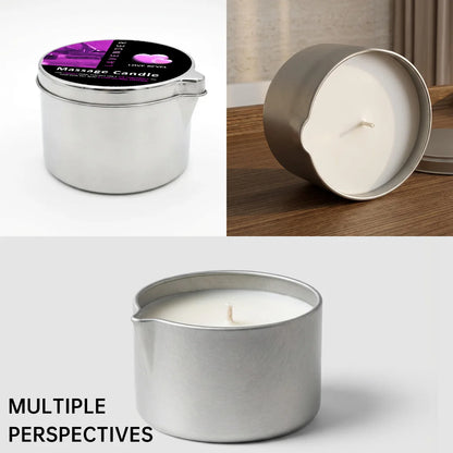 2oz Aromatherapy Massage Oil Candle with Soy Wax Moisturizing