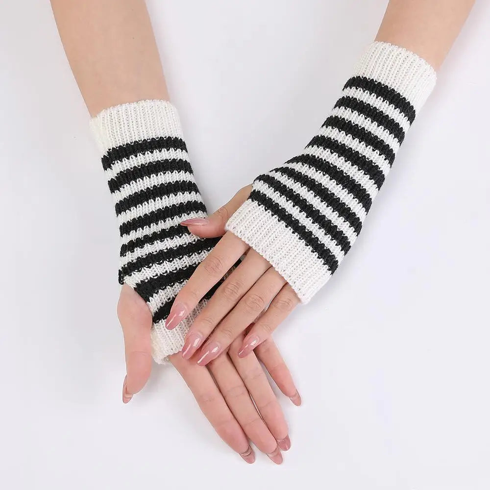 Y2K Fashion Women's Knitted Fingerless Arm Warmers