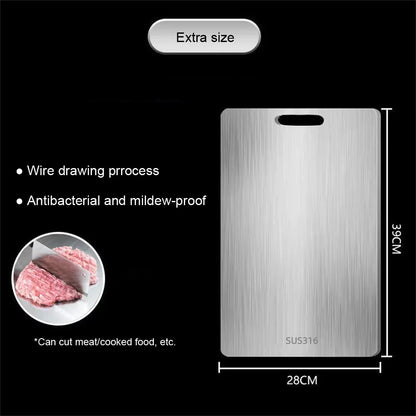 Stainless Steel Chopping Board, 304/316 Double-Sided