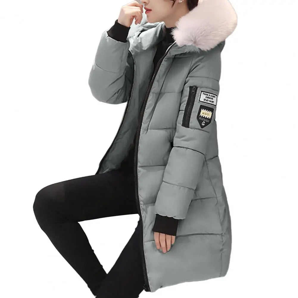Women's Winter Down Cotton Hooded Long Coats
