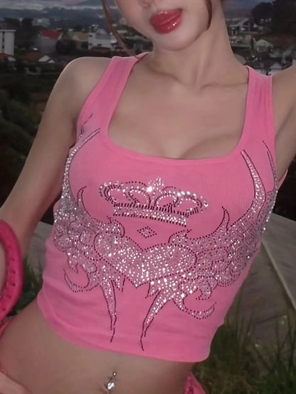 Women's Y2K Streetwear Crop Tank Top