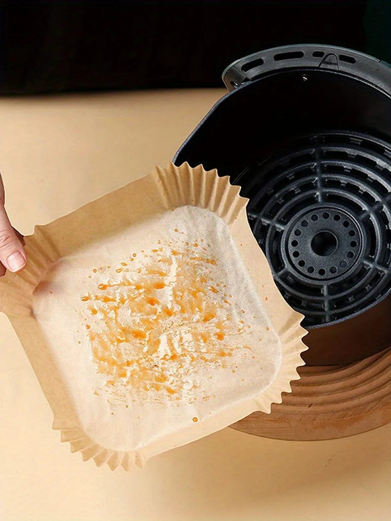 Smart Electric Air Fryer with 50 Pcs Non-Stick Air Fryer Paper Liners
