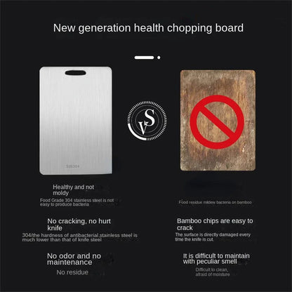 Stainless Steel Chopping Board, 304/316 Double-Sided