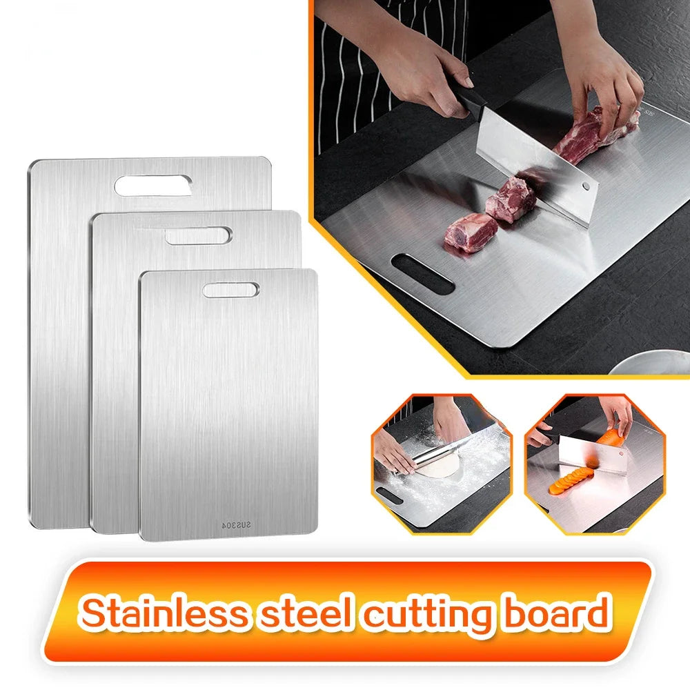 Stainless Steel Chopping Board, 304/316 Double-Sided