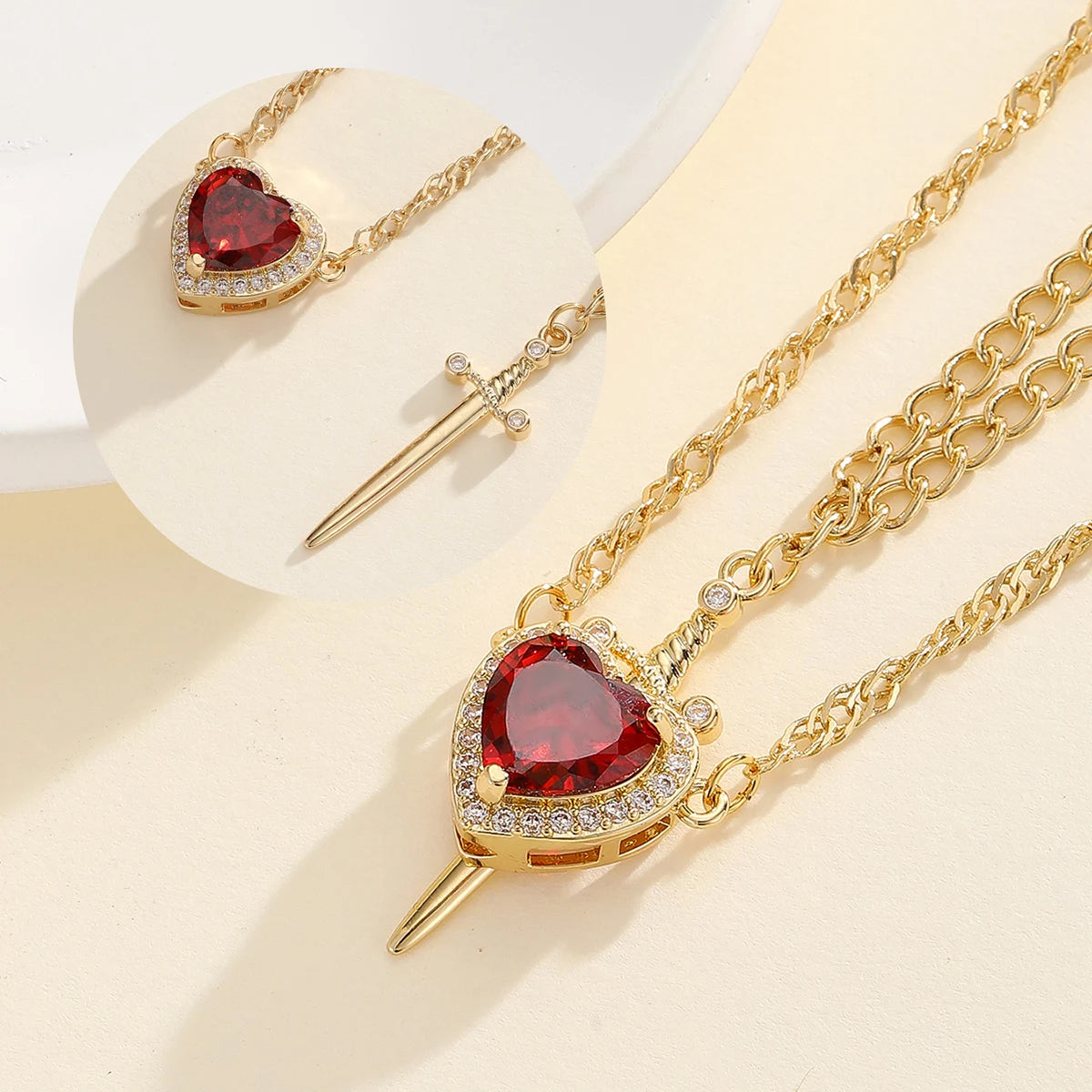 Snow White and the Huntsman Couple Necklace