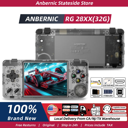 ANBERNIC RG28XX Handheld Game Console 2.83'' IPS Screen Video