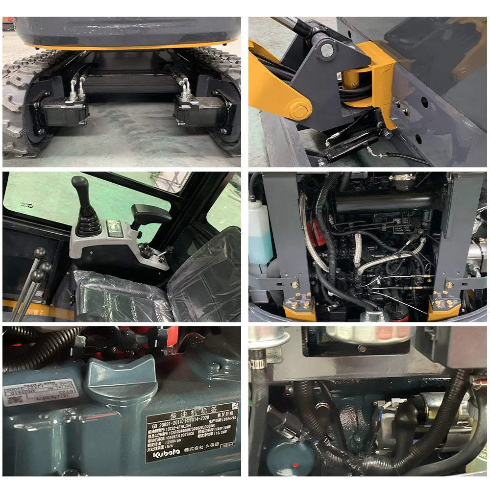 Mini Excavator With Attachments- Free Shipping