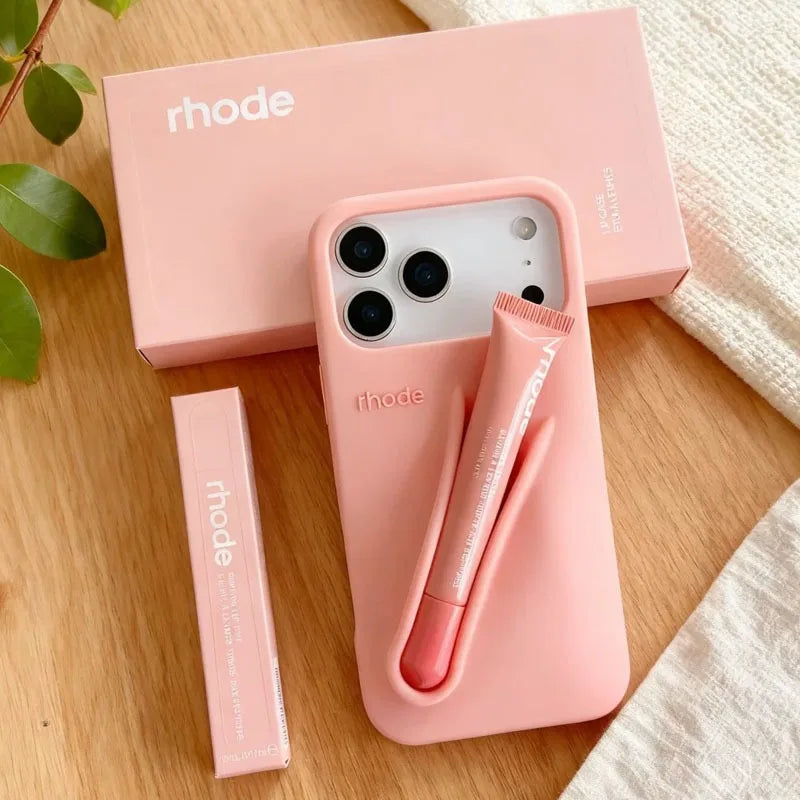 Rhode Lemontini Lip Gloss iPhone Case