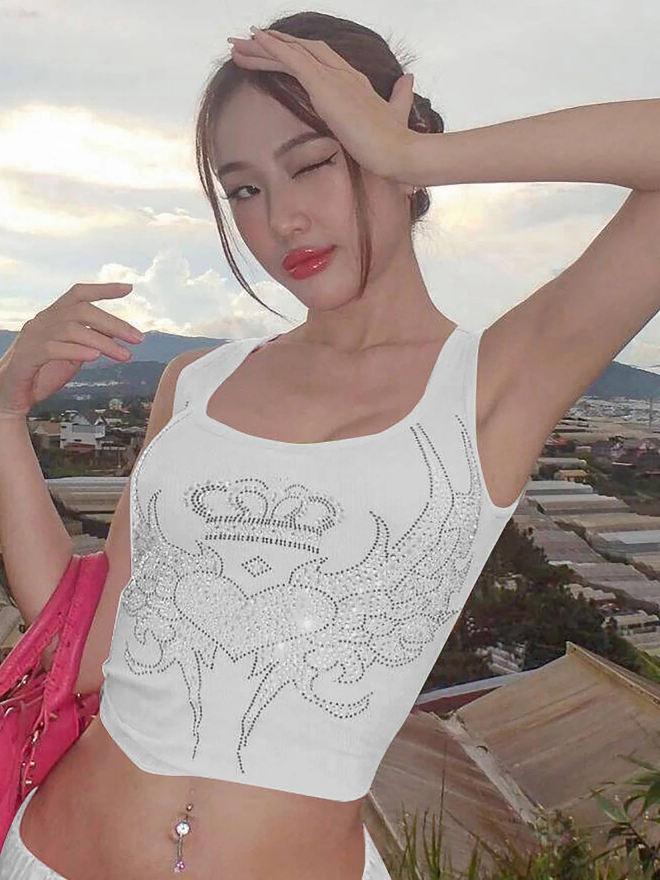 Women's Y2K Streetwear Crop Tank Top