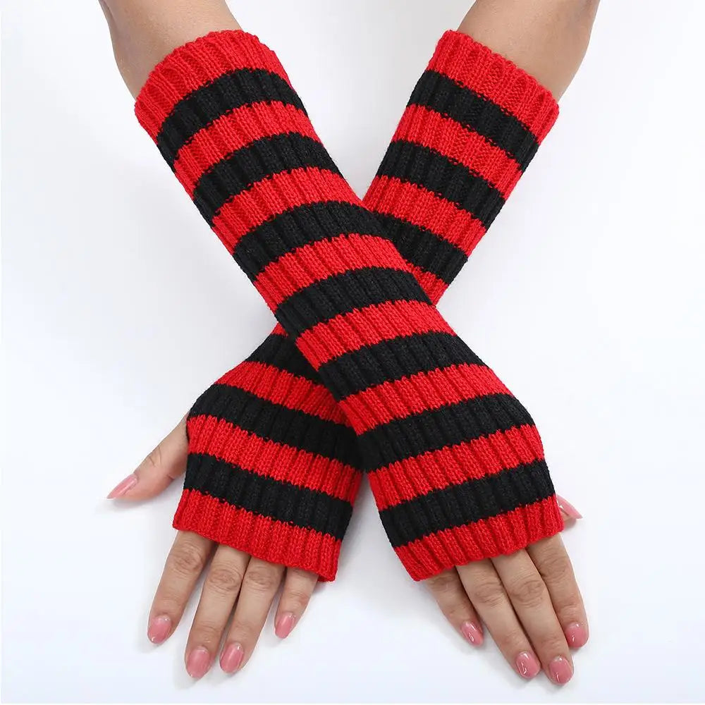 Y2K Fashion Women's Knitted Fingerless Arm Warmers