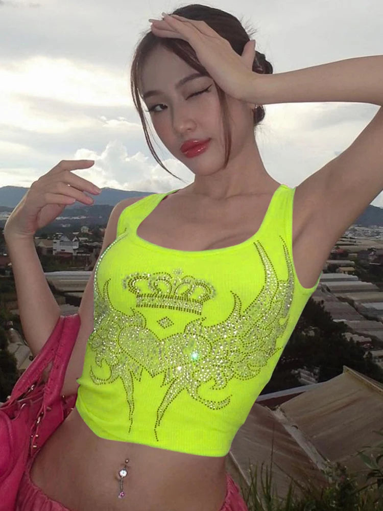 Women's Y2K Streetwear Crop Tank Top