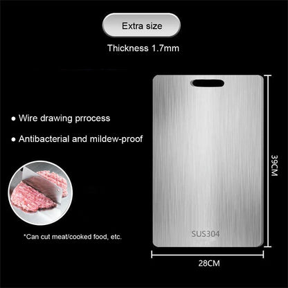 Stainless Steel Chopping Board, 304/316 Double-Sided