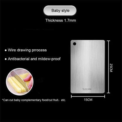 Stainless Steel Chopping Board, 304/316 Double-Sided