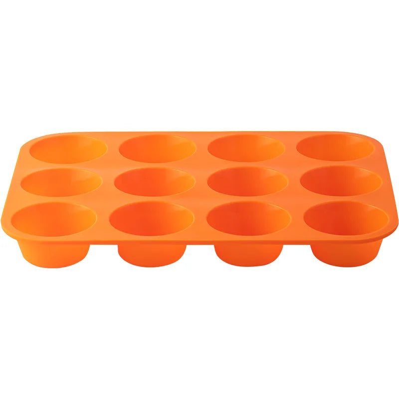 12-Cavity Silicone Cupcake & Muffin Baking Mold