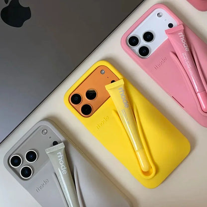 Rhode Lemontini Lip Gloss iPhone Case