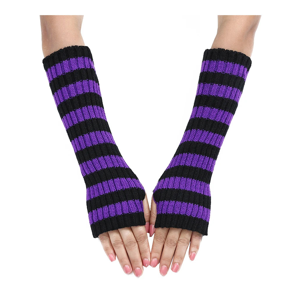 Y2K Fashion Women's Knitted Fingerless Arm Warmers