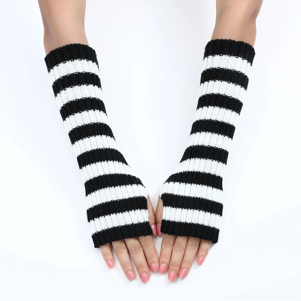 Y2K Fashion Women's Knitted Fingerless Arm Warmers