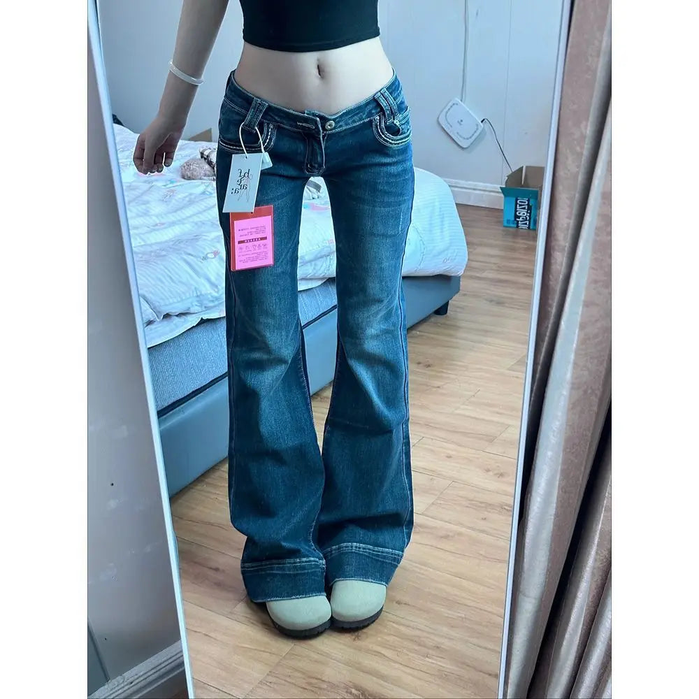 Vintage Y2K Jeans High Street Low-Waisted Jeans