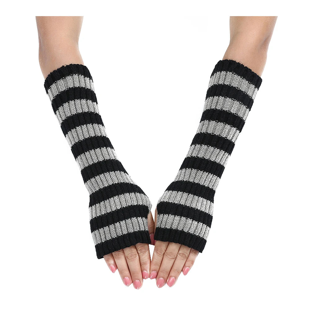 Y2K Fashion Women's Knitted Fingerless Arm Warmers