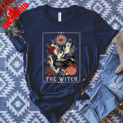 The Witch Tarot Card T-Shirt | Wiccan Pagan Halloween Graphic Tee