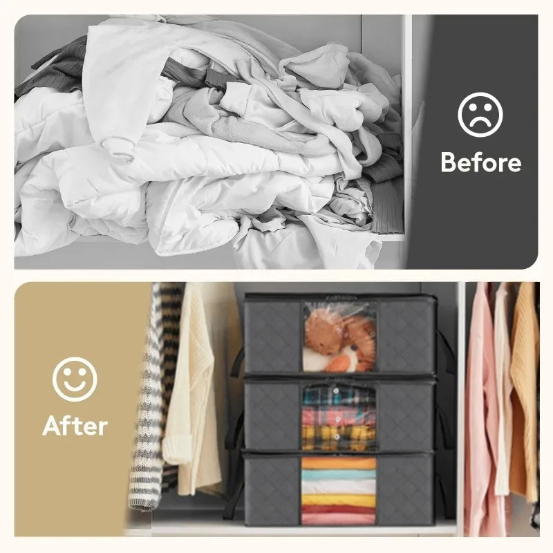 Foldable Closet Organizers and Storage