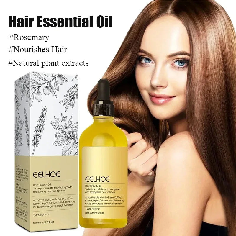 1/2/3pcs Natural Moisturizing Hair Growth Oil