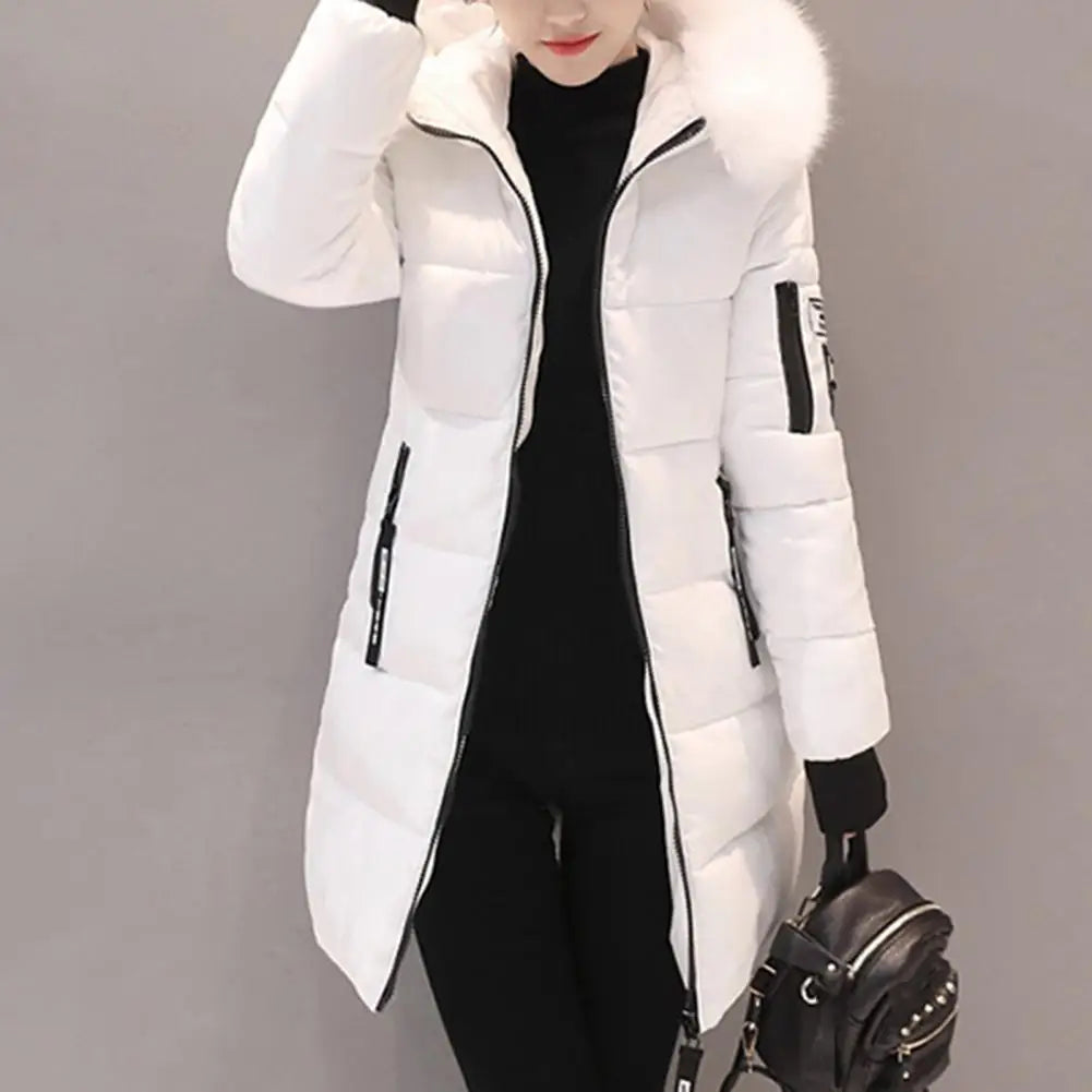 Women's Winter Down Cotton Hooded Long Coats
