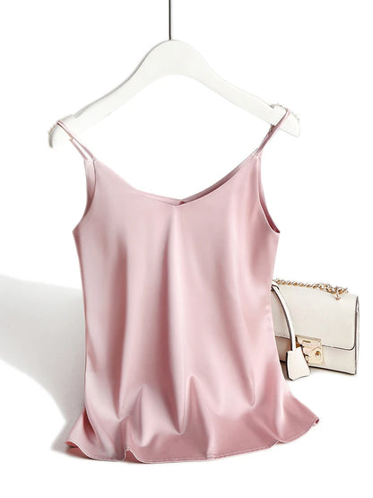 Women's Halter V Neck Spaghetti Strap Top