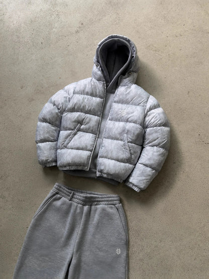 Y2K Women's Hooded Cropped Bubble  Winter Jacket