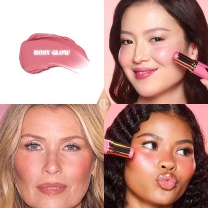 Charlotte Tilbury's Beauty Light Wand and Newer Unreal Blush Healthy Glow Stick