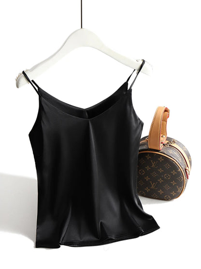 Women's Halter V Neck Spaghetti Strap Top