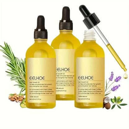 1/2/3pcs Natural Moisturizing Hair Growth Oil