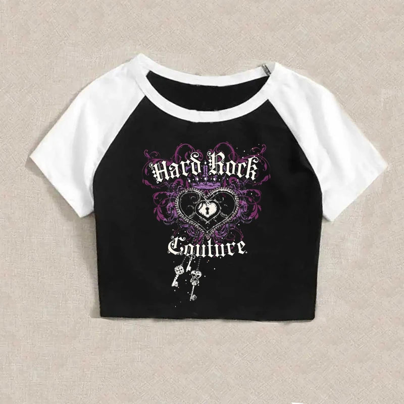 Retro Graphic Crop Top