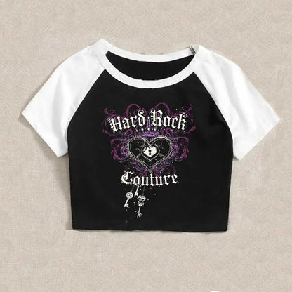 Retro Graphic Crop Top