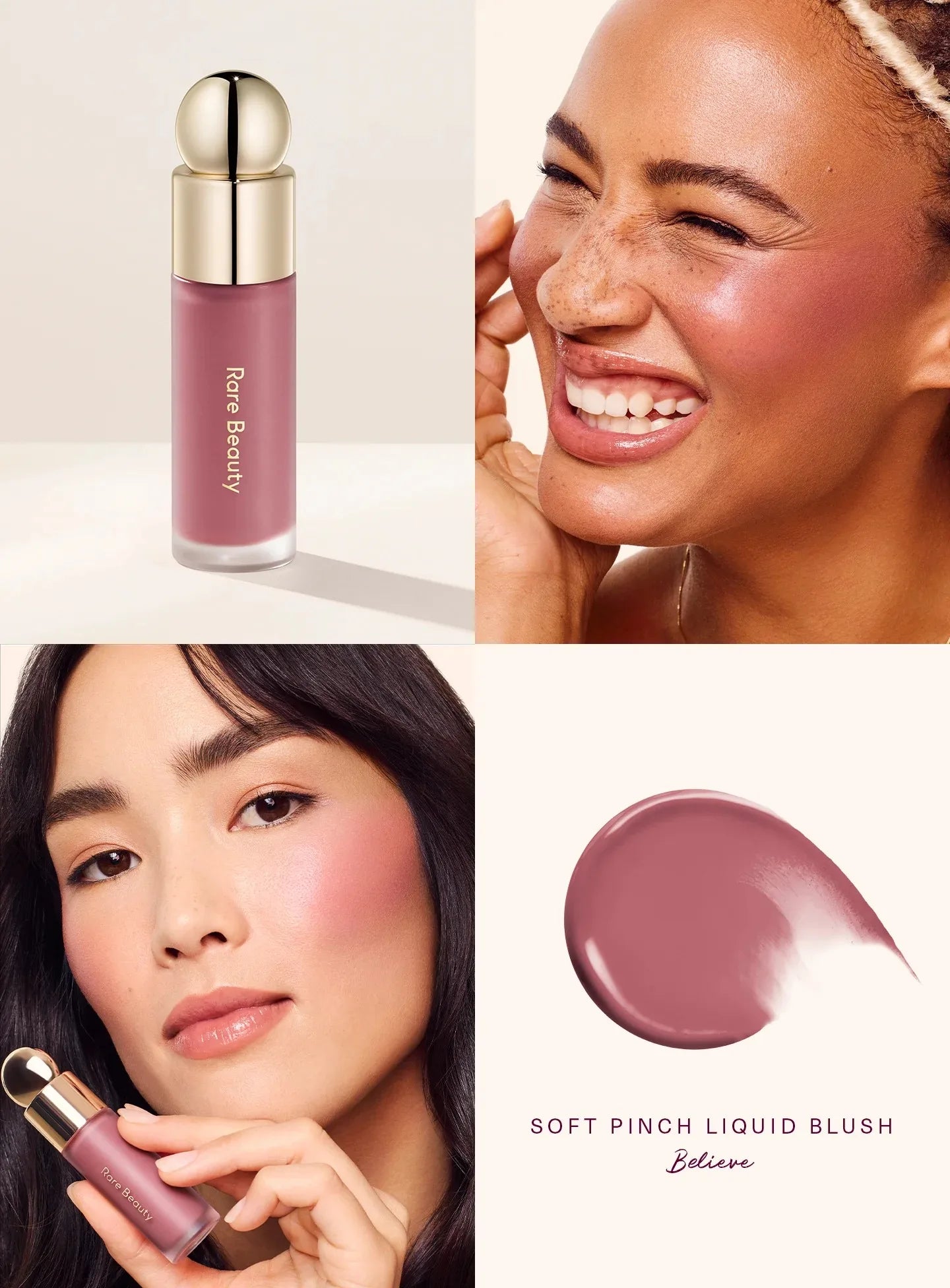 Rare Beauty Pearlescent Blush Highlighter & Lip Gloss Set,