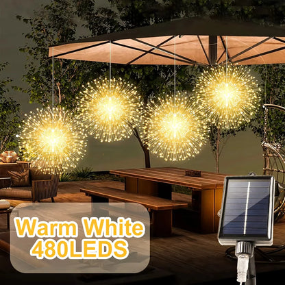 SparkBloom™ Solar Lights 🎆✨ — Firework Glow, Zero Power Cost