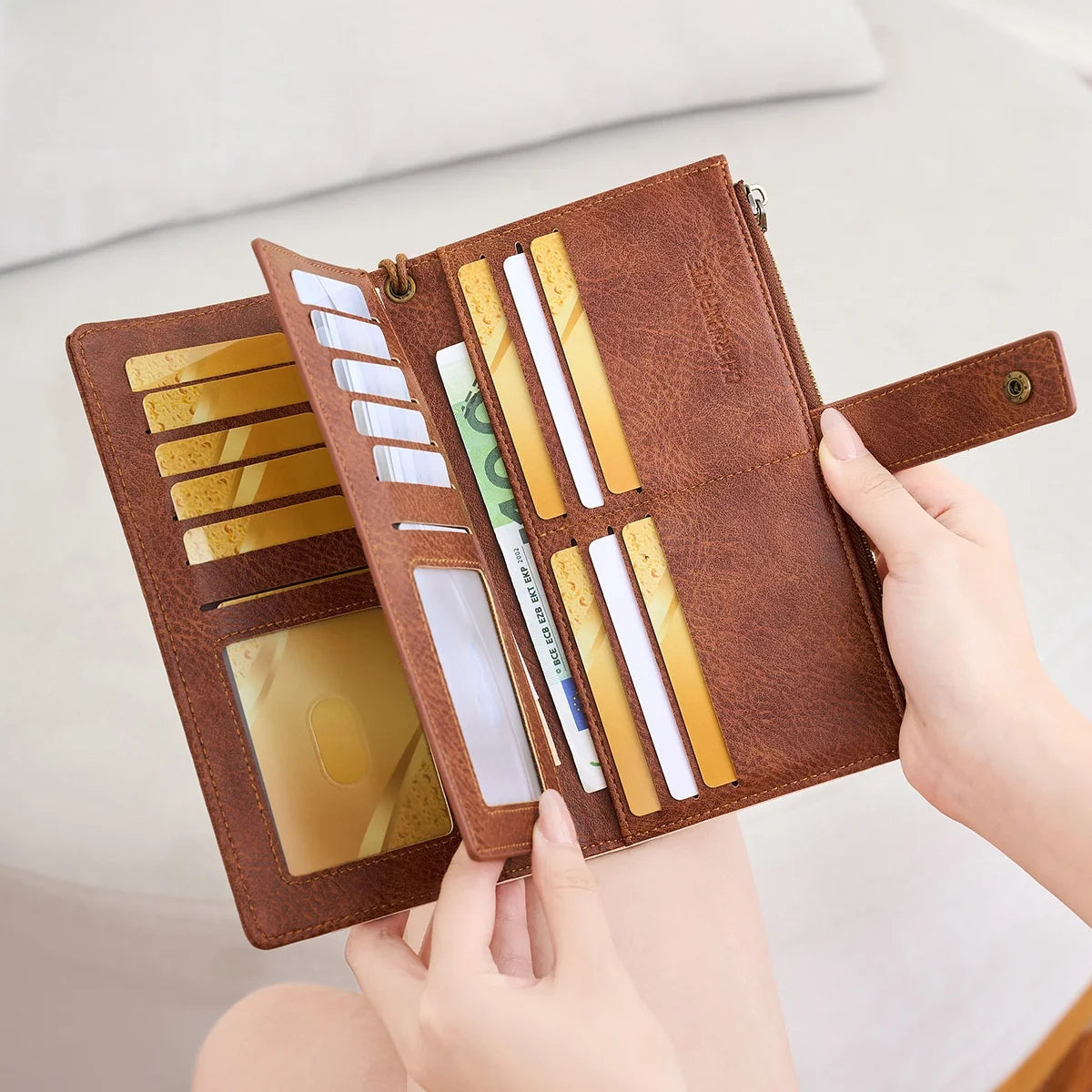 Long Wallet 💖 — RFID Protection, Elegant Style