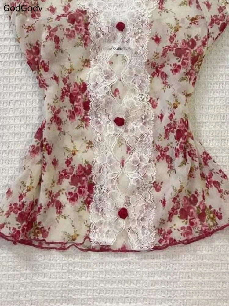 Vintage's Halter Lace Blouse