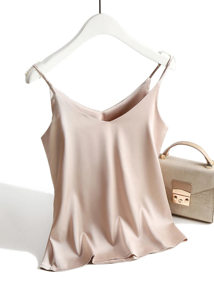 Women's Halter V Neck Spaghetti Strap Top
