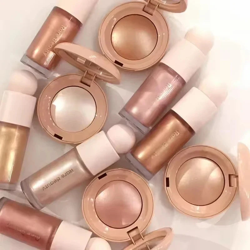 Rare Beauty Pearlescent Blush Highlighter & Lip Gloss Set,
