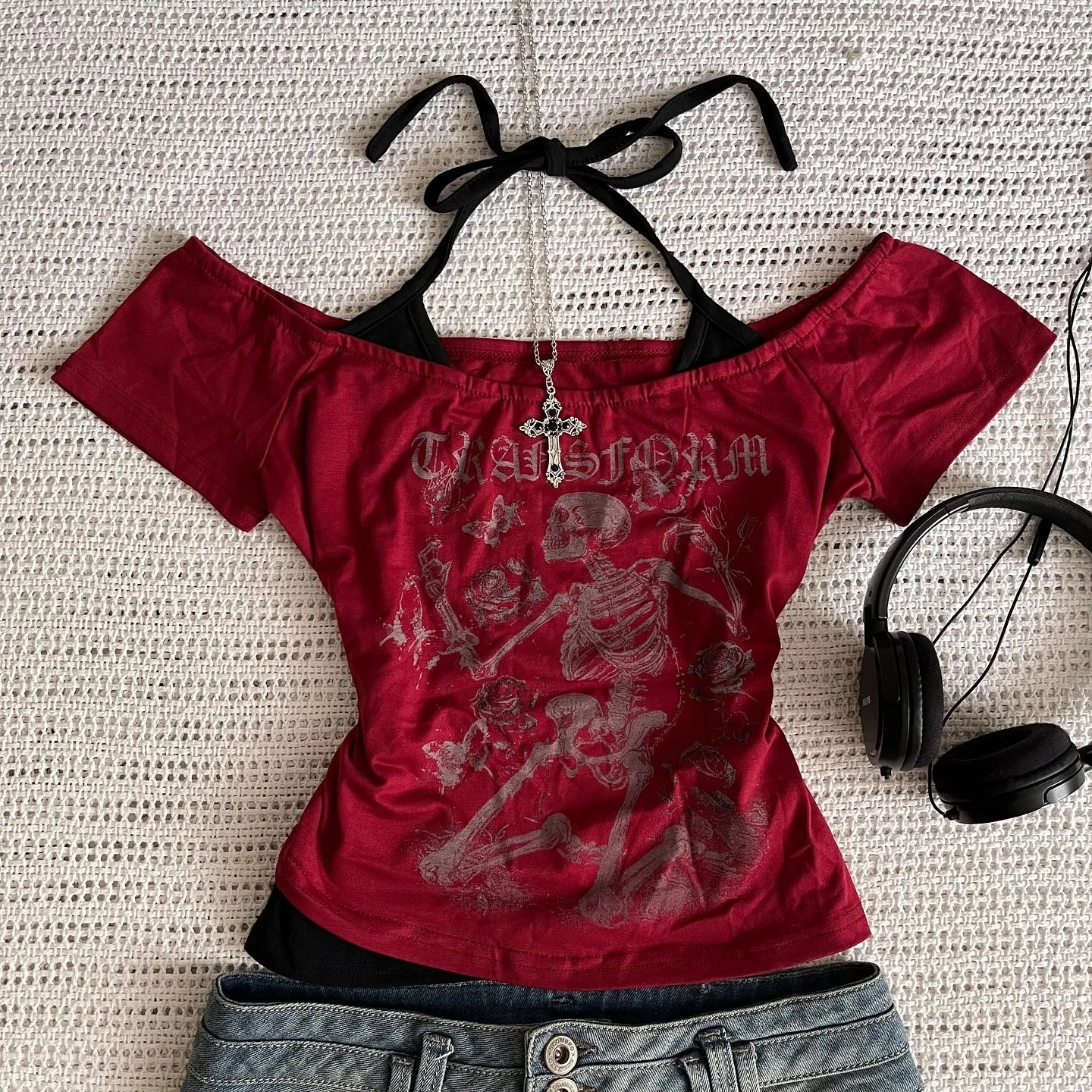 Millennium 2000s Y2k crop top