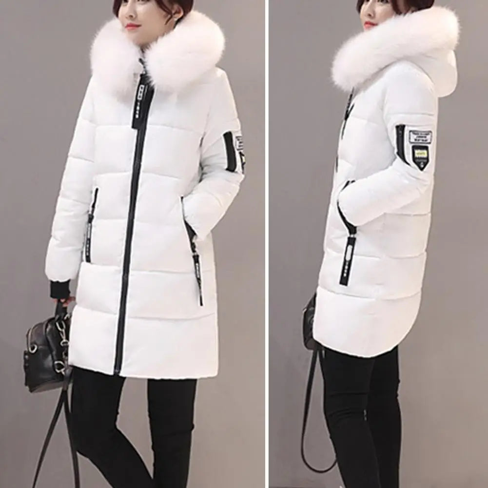 Women's Winter Down Cotton Hooded Long Coats