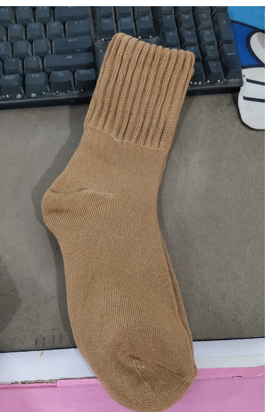 High Ribbed Knitted Sweat-Absorbent Winter Socks