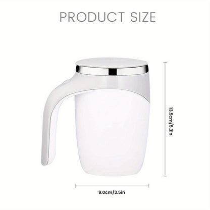 12.85 oz Stainless Steel Self-Stirring Coffee Mug