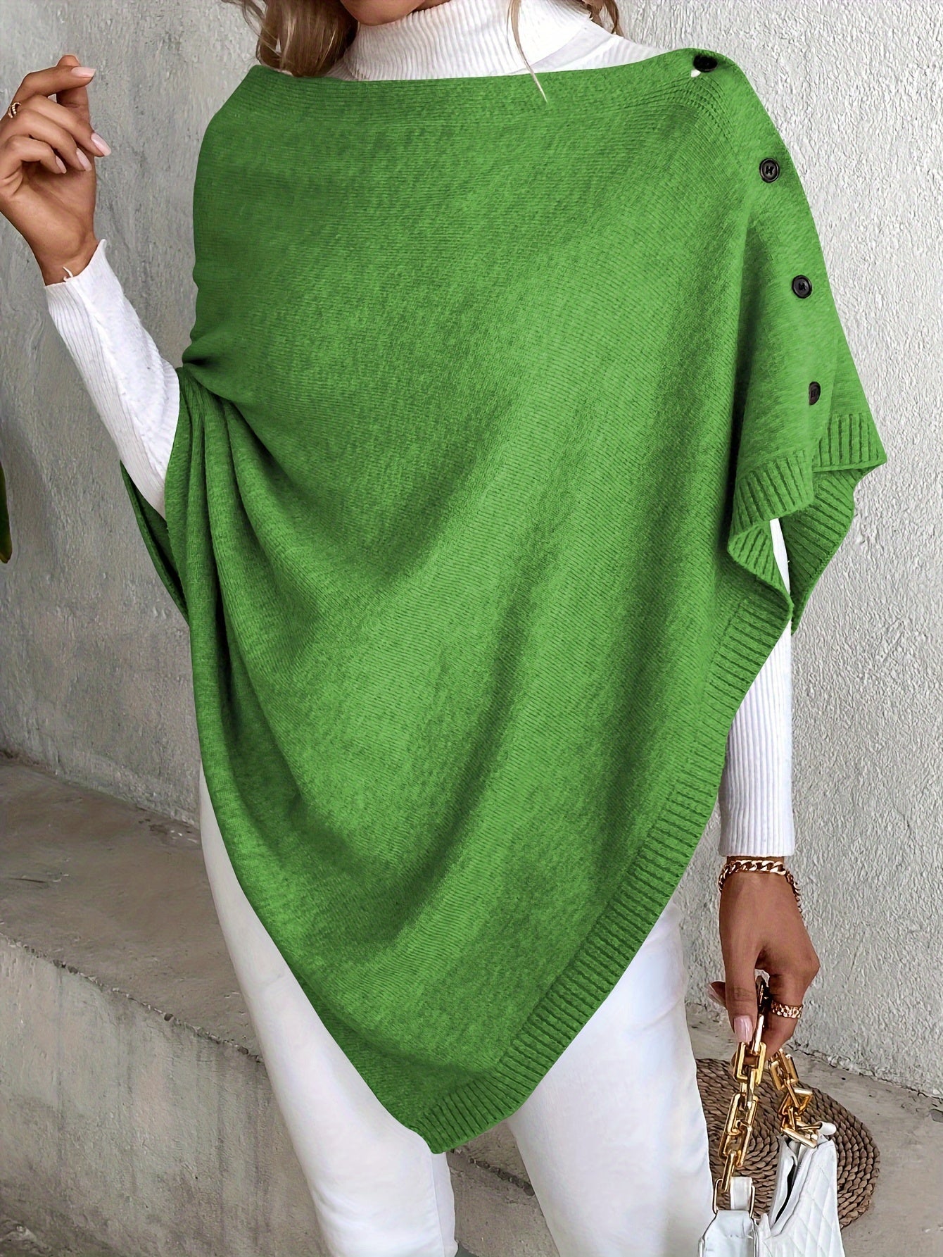 Elegant Stylish Solid Color with Buttons