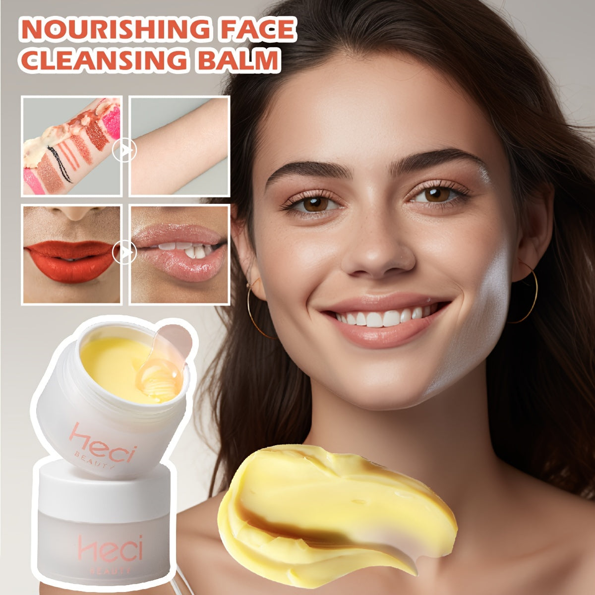 [Plant-Based Cleansing Balm] Plant-Based, Deep Cleansing Makeup Melting Cleansing Balm | Gently Dissolves Dirt, Oil, and Facial Makeup Remover, Moisturizing, Refreshing and Non-Greasy