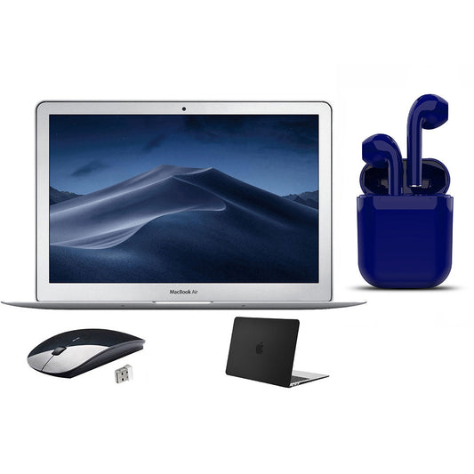 Apple MacBook Air 13.3" (MQD32LL/A) - Silver - Bundle (Renewed Acceptable)