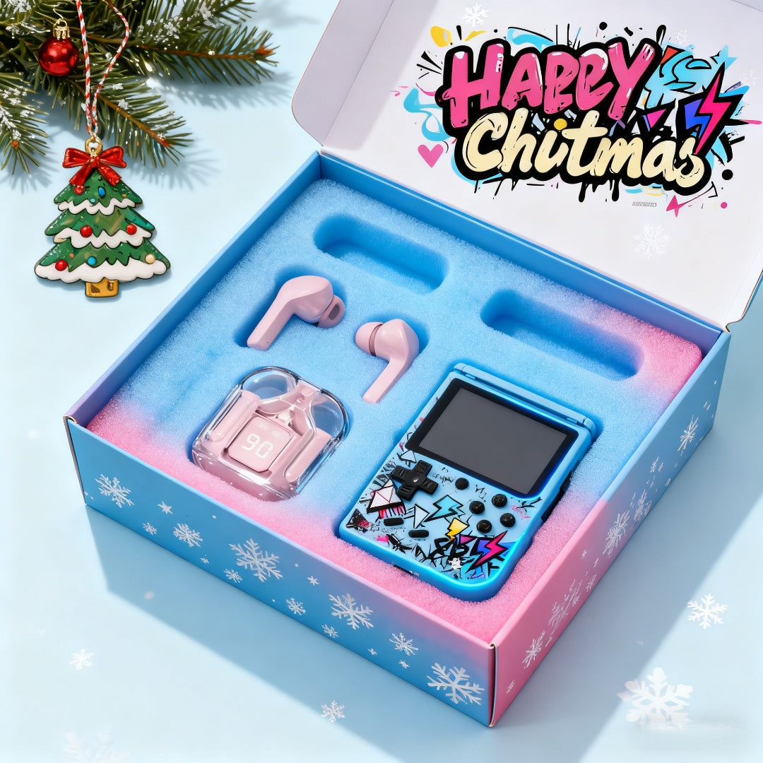 2pcs Game Console And Headphones Trendy Combination