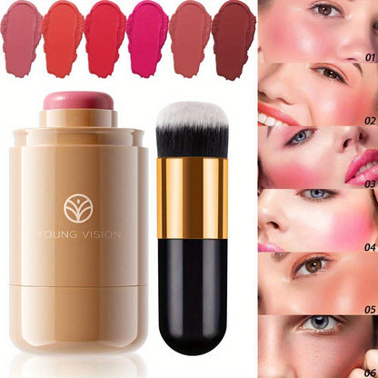 2pcs Vision 3-in-1 Cream Blush & Brush Set
