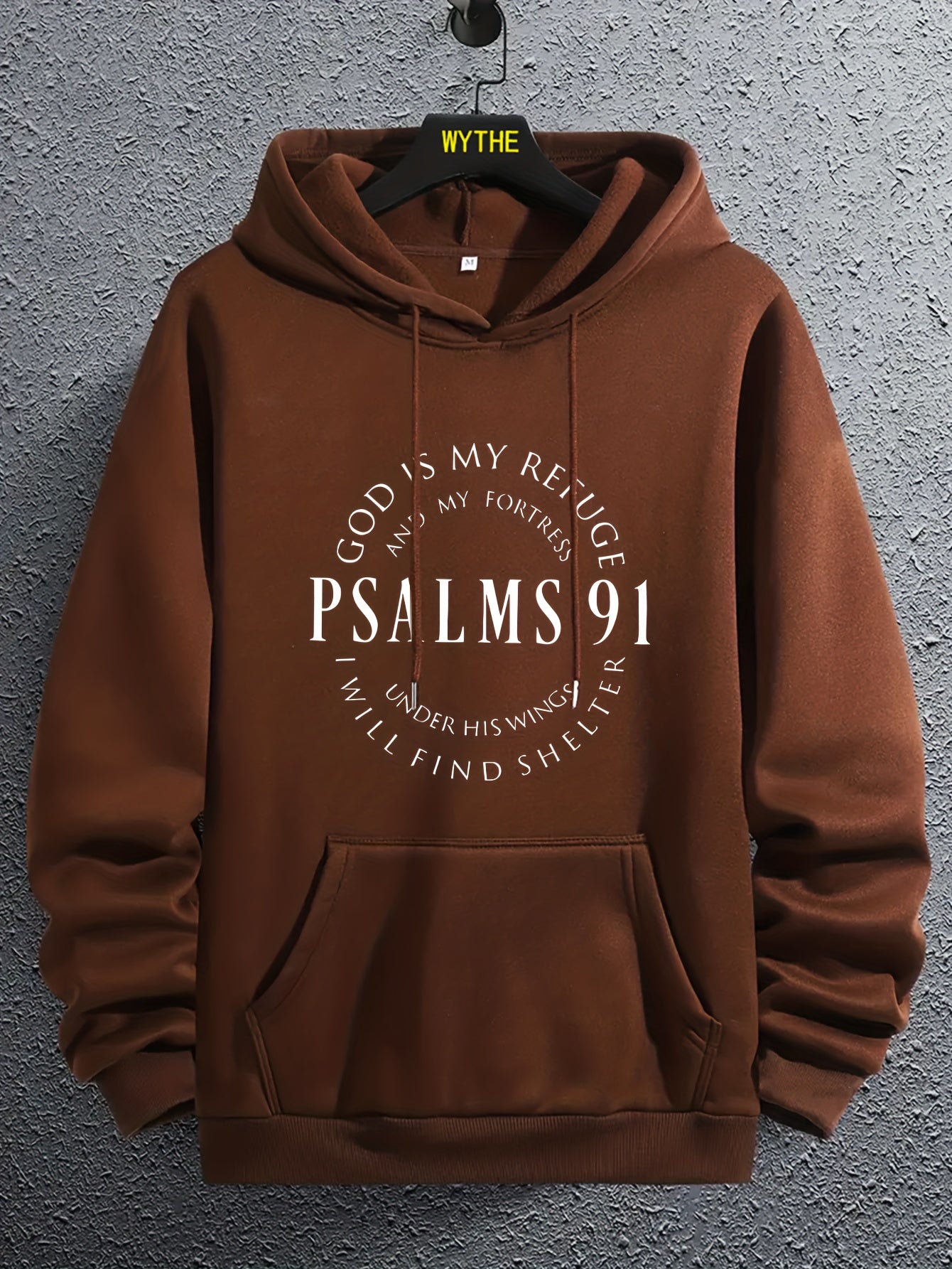 Psalms 91 Relief Motif Apparel Inspirational Hoodie